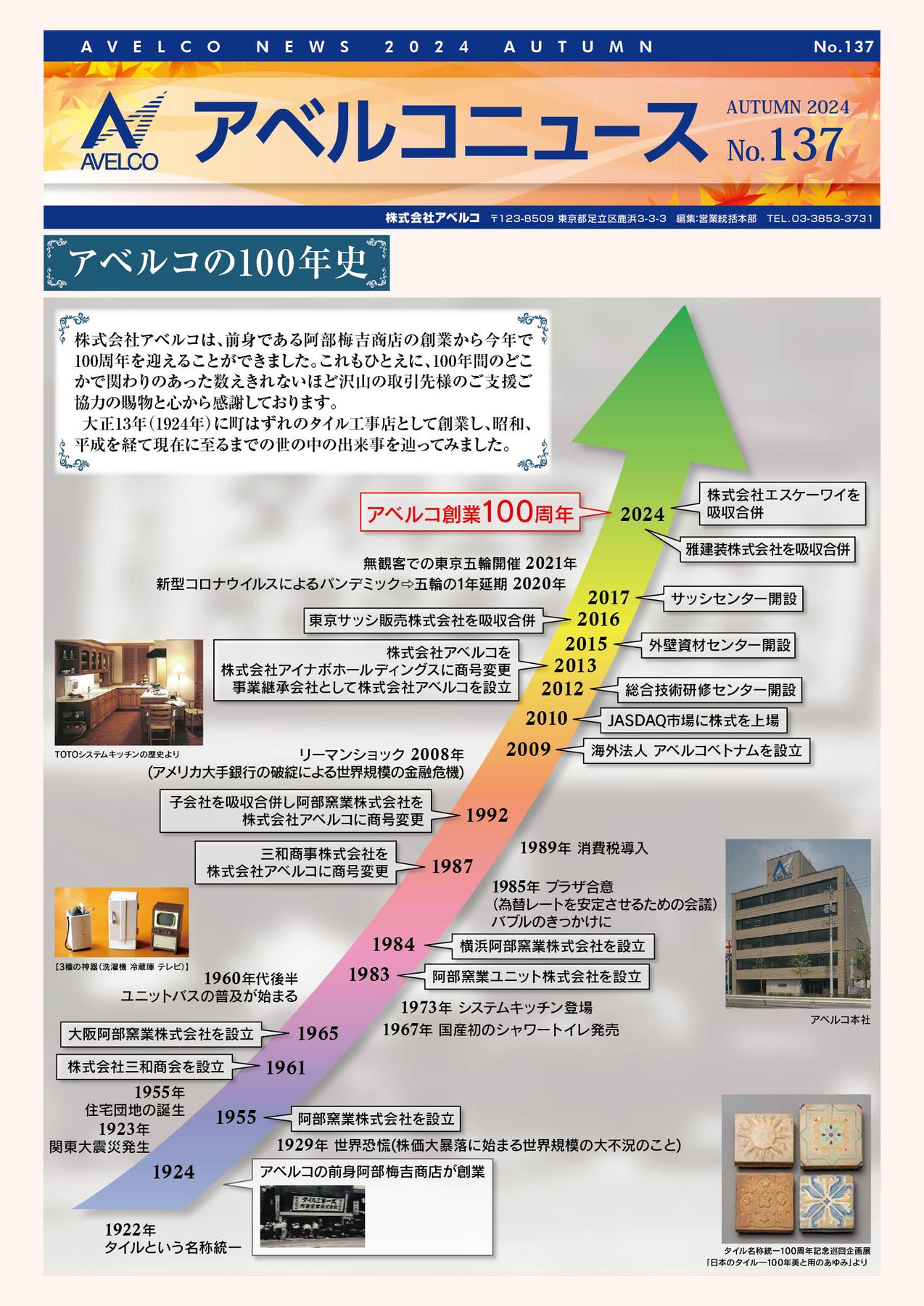 アベルコニュース Vol.137号（秋号）