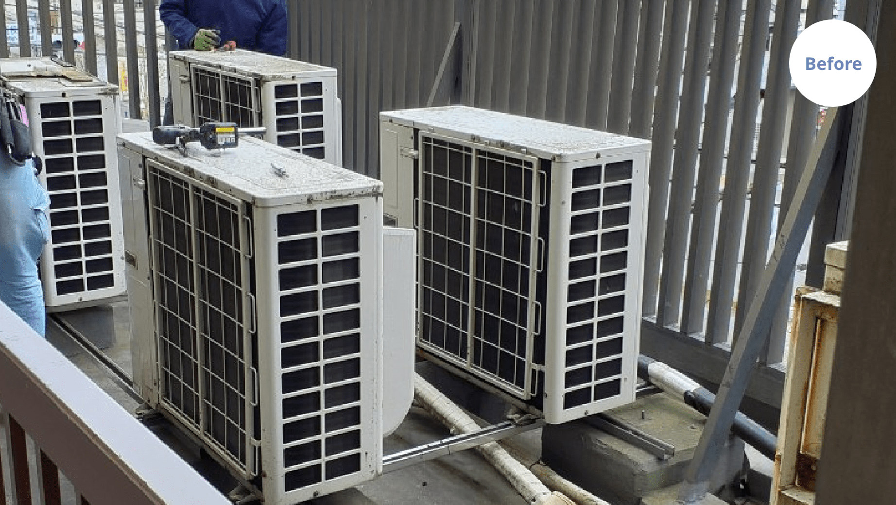 M事務所空調機更新工事